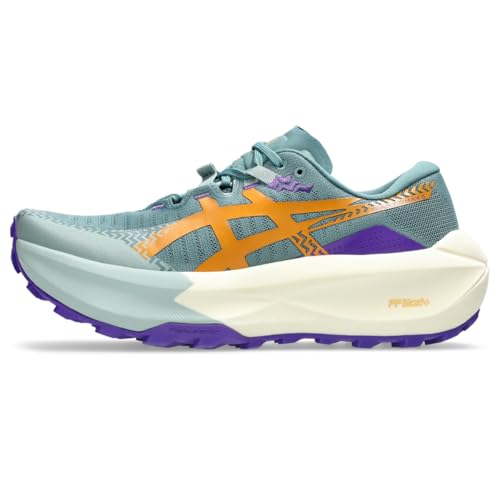 ASICS Women's Trabuco MAX 5 Running Shoes, 8, Foggy Teal/Radiant Amethyst