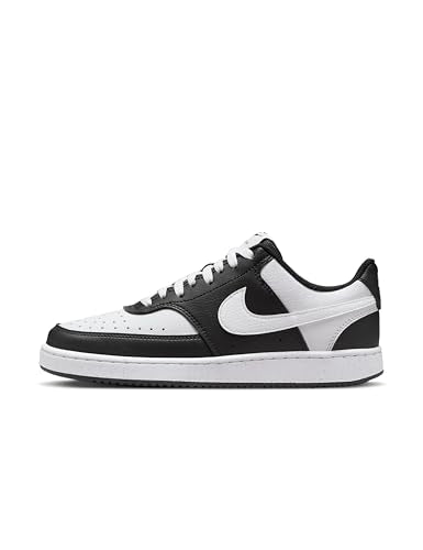 Nike Women's Court Vision Low Next Nature Shoes, Black/White, 6.5