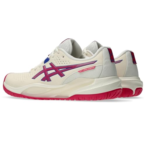 ASICS Women's Gel-Challenger 15 Tennis Shoes, 9.5, Cream/Bright Rose