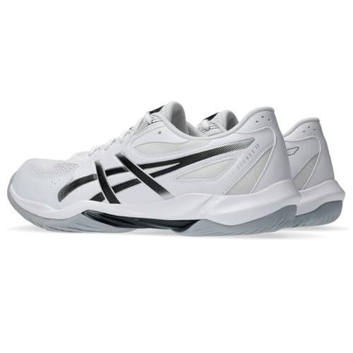 ASICS Men's Gel-Rocket 12 Volleyball Shoes, 10, White/Black