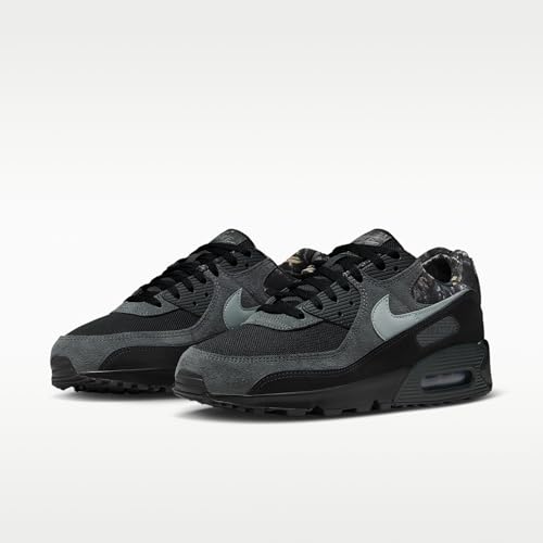 Nike Air Max 90 Men's Shoes (Black/Dark Smoke Grey/Metallic Cool Grey) Size 8