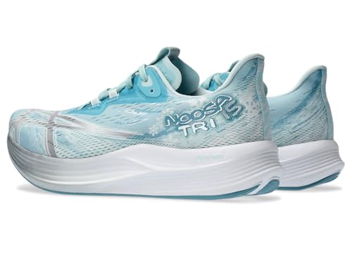 ASICS Women's Noosa TRI 15 Running Shoes, 12, Soothing SEA/Pure Silver