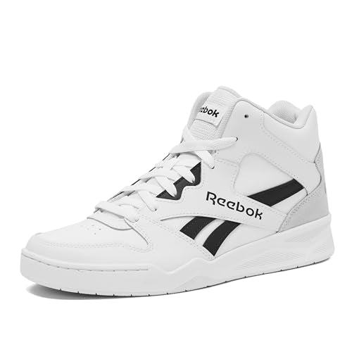 Reebok Royal BB4500 Hi2 High Top Sneakers for Men, Black or White Mens Basketball Shoes, Medium or Wide Width Size 7 to 14 Athletic Mens Shoes, Chalk/Black/Moon, 13 Medium