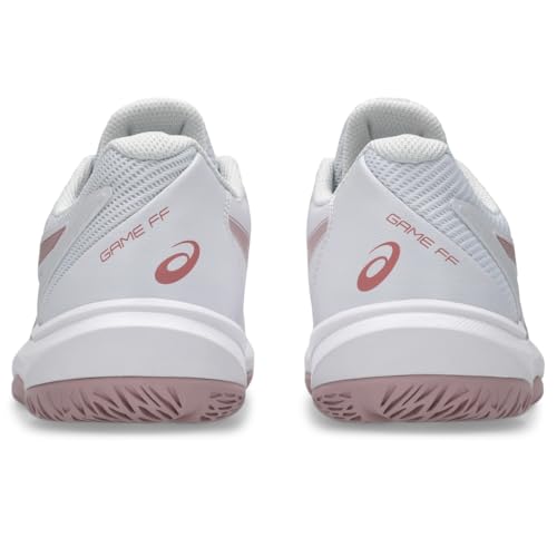 ASICS Women's Game FlyteFoam Tennis, 9.5, White/MORGANITE