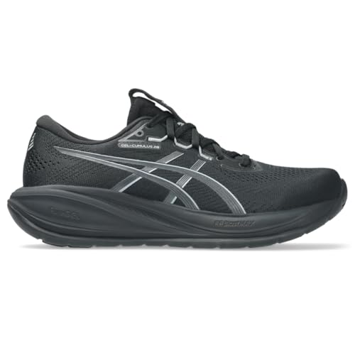 ASICS Men's Gel-Cumulus 28 Running Shoes, 8, Black/Carrier Grey