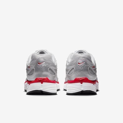P-6000 "METALLIC SILVER/GYM RED"