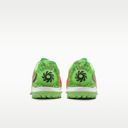 Nike Phantom 6 Low Academy Turf Soccer Shoes (Hot Punch/Green Strike/Black) Size 8.5