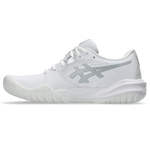 ASICS Women's Gel-Challenger 15 Tennis Shoes, 8, White/Pure Silver