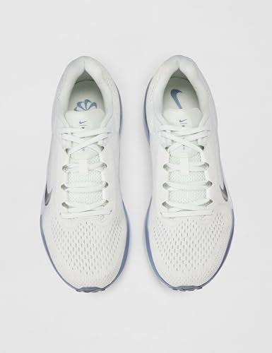 Nike Women's Winflo 11 Road Running Shoes, Summit White/Metallic Silver, 9.5