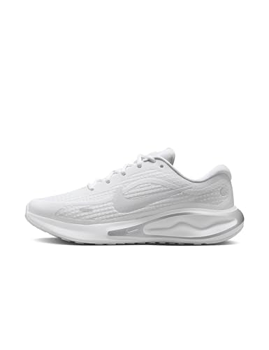 Nike Women's Journey Run Road Running Shoes, White/White-Pure Platinum, 8.5
