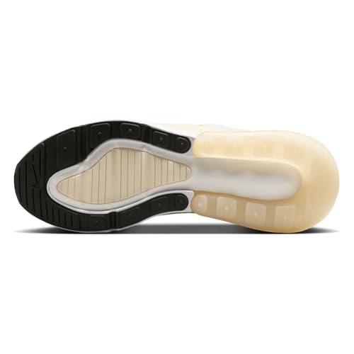 Nike Air Max 270 Women's Shoes (AH6789-124, Sail/Coconut Milk/Pale Ivory/Black) Size 7.5