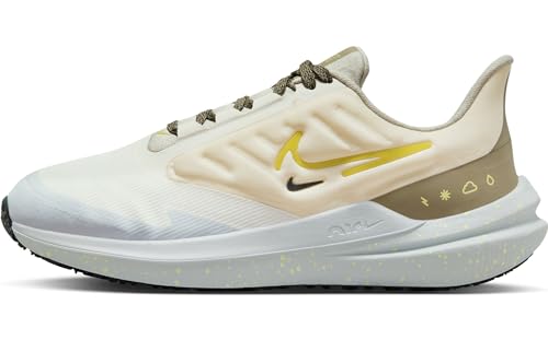 Nike Air Winflo Shield Womens Running Trainers DM1104 Sneakers Shoes (UK 6.5 US 9 EU 40.5, Pale Ivory high Voltage 100)