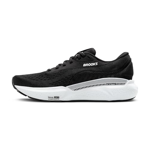 Brooks Women’s Adrenaline GTS 24 Supportive Running Shoe - Black/White - 9 Wide
