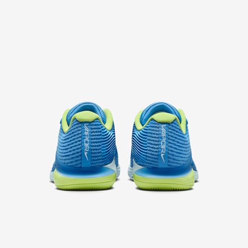 Nike Vapor 12 Women's Hard Court Tennis Shoes (FV5554-400, Blue Beyond/Light Lemon Twist/Star Blue/Glacier Blue) Size 8.5