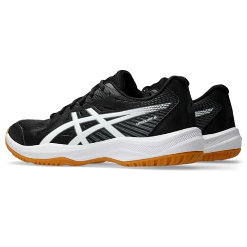 ASICS Men's Upcourt 6 Volleyball Shoes, 11.5, Black/White