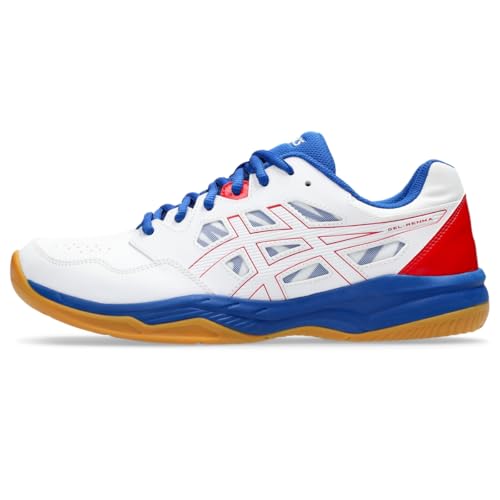 ASICS Men's Gel-RENMA Indoor Court Shoes, 9.5, White/Classic RED