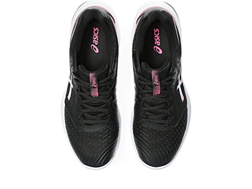 ASICS Women's Netburner Ballistic FlyteFoam 3 Volleyball Shoes, 9, Black/HOT Pink