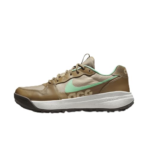 Nike ACG Lowcate Men's Shoes (DX2256-200, Limestone/Dark Driftwood/Sail/Green Glow) Size 10