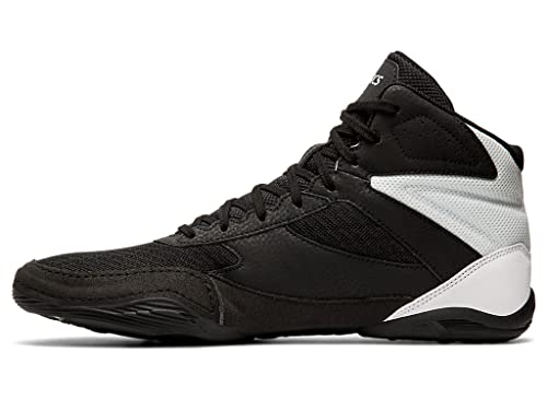 ASICS Men's Matflex 6 Wrestling Shoes, 13, Black/Silver