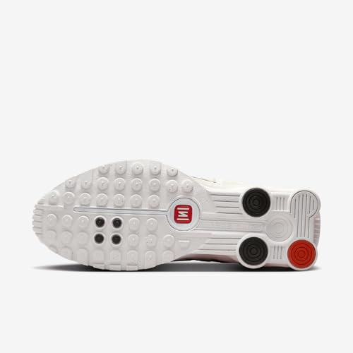 Nike Shox R4 Women's Shoes (AR3565-103, White/Phantom/Picante Red/White) Size 6.5