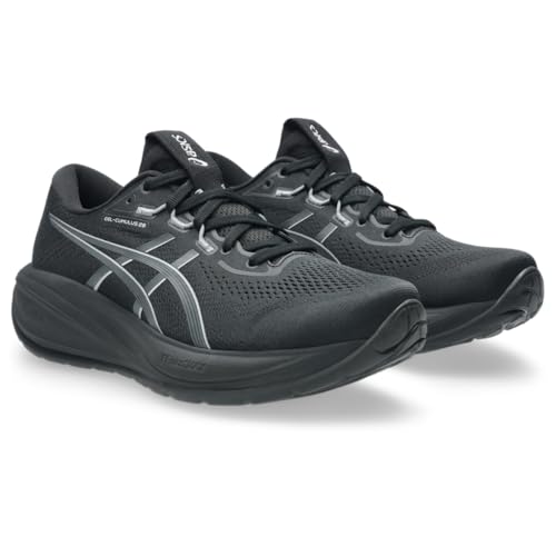 ASICS Women's Gel-Cumulus 28 Running Shoes, 10.5, Black/Carrier Grey