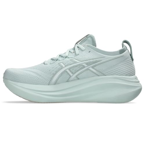 ASICS Men's Gel-Nimbus 27 Running Shoes, 11.5, Pure Aqua/White