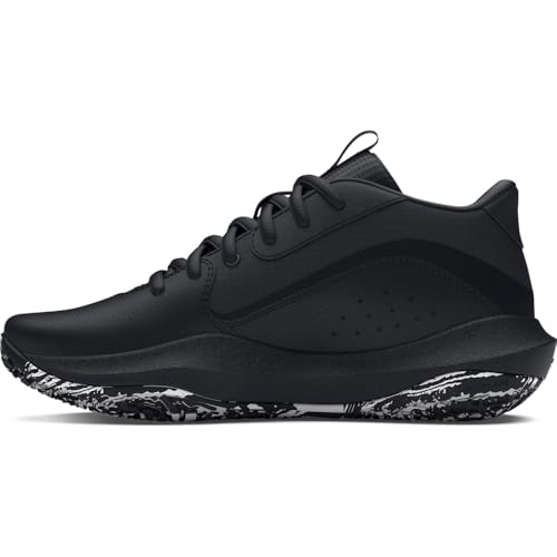 Under Armour Unisex Grade School Lockdown 7, (004) Black/Black/Metallic Silver, 7, US