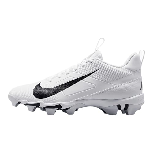 Nike Men's Alpha Menace 4 Shark Football Cleats, White/Black White, 6.5