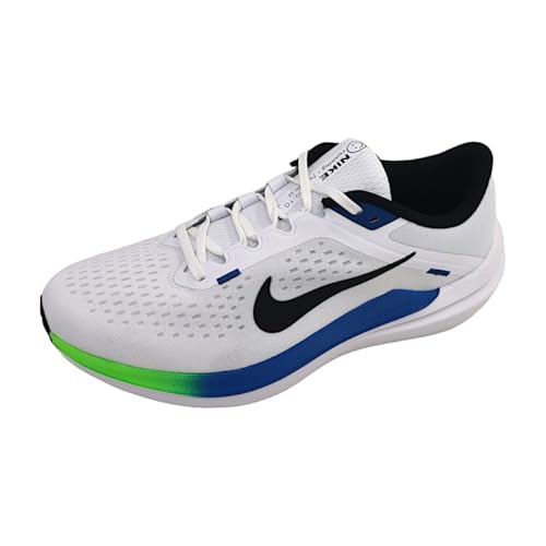 Nike Winflo 10 Men's Road Running Shoes (DV4022-103, White/Star Blue/Green Strike/Black) Size 8.5