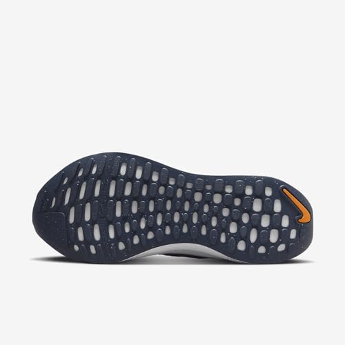 Nike InfinityRN 4 Men's Road Running Shoes (DR2665-010, Platinum Tint/Thunder Blue/Summit White/Total Orange) Size 13