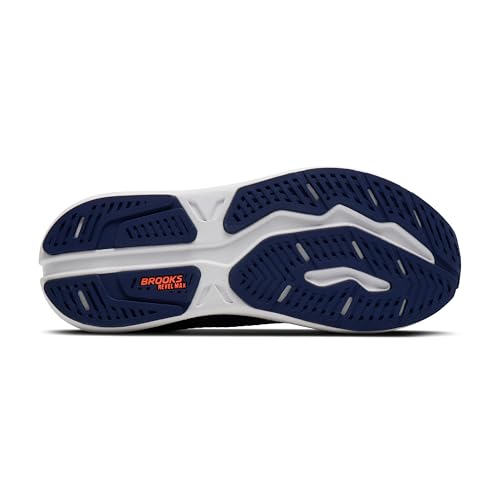 Brooks Men’s Revel Max Neutral Running & Walking Shoe - Beacon Blue/Moonlight/Orange - 10.5 Medium