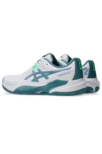 ASICS Men's Gel-Challenger 15 Padel Trainers, White Misty Pine, 44 EU