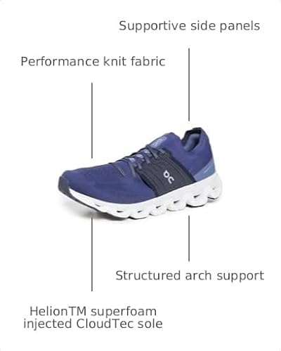 On Men's Cloudswift 3, Denim/Midnight, Blue, 11 Medium US