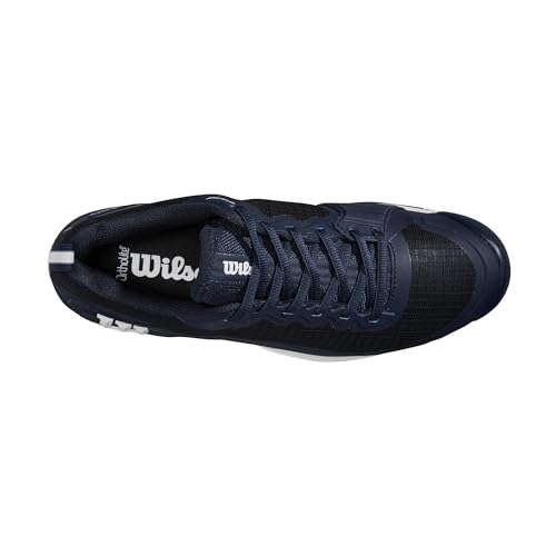WILSON Rush Pro 4.5 Men's Clay Tennis Shoe - Navy Blazer/White, Size 13 US