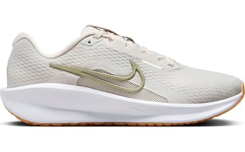Nike Downshifter 13 Women's Road Running Shoes (FD6476-010, Phantom/Light Bone/Gum Light Brown) Size 5