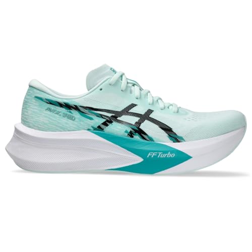 ASICS Men's Magic Speed 4 Running Shoes, 15, Soothing SEA/Black