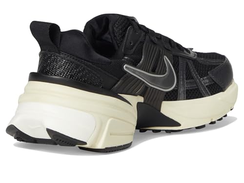 Nike Women's V2K Run Black/Black/Metallic Silver/Muslin 10 Medium