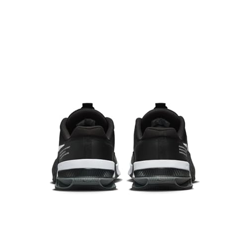 NIKE Metcon 8 Mens Trainers Gym Fitness Shoes, Black Dark Smoke Grey Smoke Grey White, 12