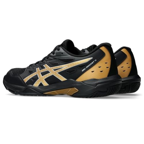 ASICS Men's Gel-Rocket 11 Indoor Sport Shoes, 12, Black/Piedmont Grey