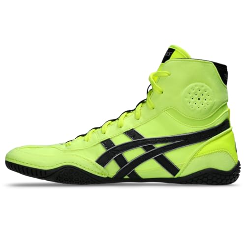 ASICS Men's DAN Gable EVO 3 Wrestling Shoes, 10, Safety Yellow/Graphite Grey