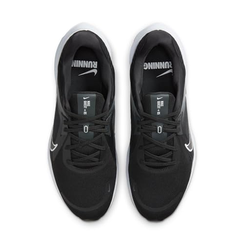 Nike Men's Quest 5 Sneaker, Black White Smoke Grey Dk Smoke Grey, 10