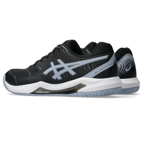 ASICS Men's Gel-Dedicate 8 Tennis Shoes, 9, Black/Grey Blue