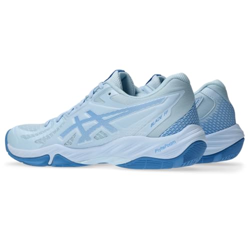 ASICS Women's Blade FlyteFoam Volleyball Shoes, 8.5, Light Blue/Blue Coast