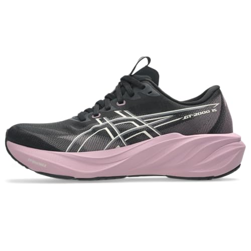 ASICS Women's GT-2000 15 Running Shoes, 7.5, Black/Taro Purple