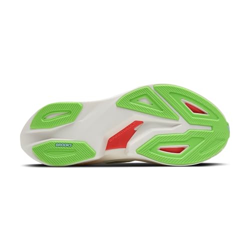 Brooks Women's Hyperion Max 3 Neutral Running Shoe - Coconut/Green Gecko/Pink Clay - 7.5 Medium