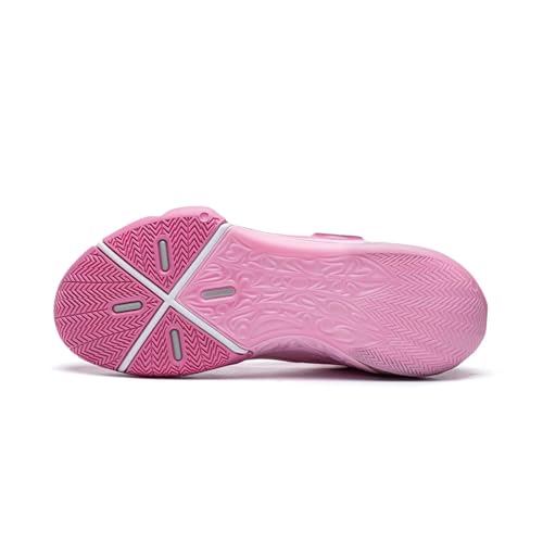 LI-NING Way of Wade 12 Men's Basketball Shoes Anti-Slip Professional Shock Absorption Sports Sneakers Bubble Pink/Power Pink US 12