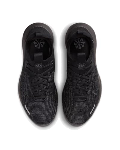 NIKE Free Run Next Nature Men's Trainers Running Shoes, Black Black Anthracite, 9