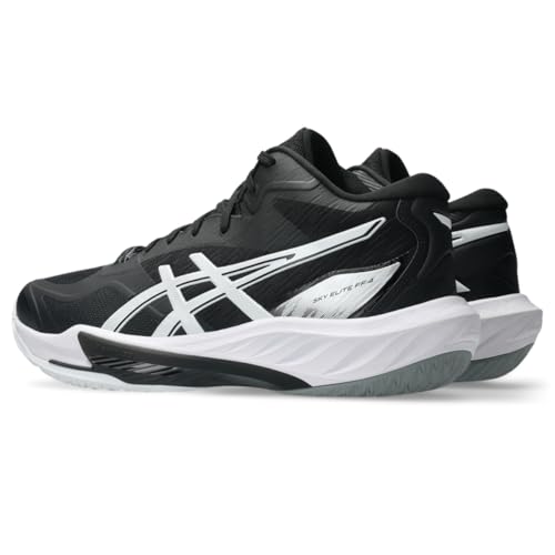 ASICS Men's Sky Elite FF MT 4 Volleyball Shoes, 10.5, Black/Pure Silver