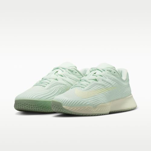 Nike Vapor Pro 3 Women's Hard Court Tennis Shoes (Barely Green/Sea Glass/Steam/Coconut Milk) Size 9.5