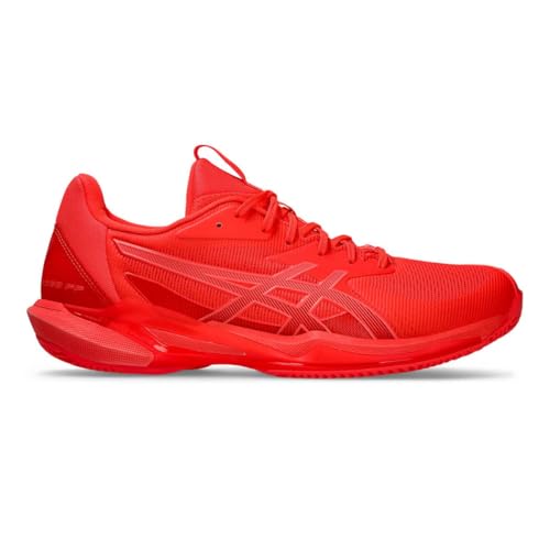 ASICS Men's Solution Speed Ff 3 Clay Sneaker, Flash Red Blazing Coral, 12 US